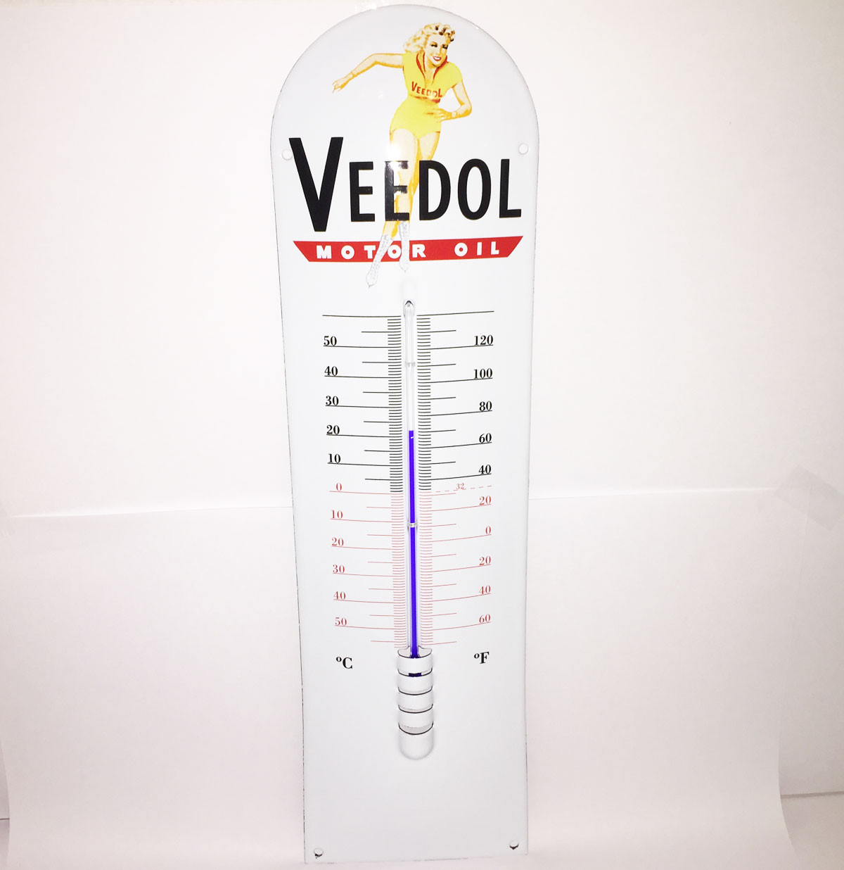Veedol Motor Oil Emaille Thermometer