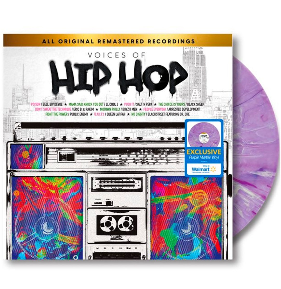 Various Artists - Voices Of Hip Hop (Gekleurd Vinyl) (Walmart Exclusive) LP