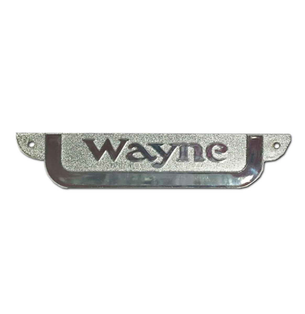 Wayne 70 Naamplaatje Chroom PVC