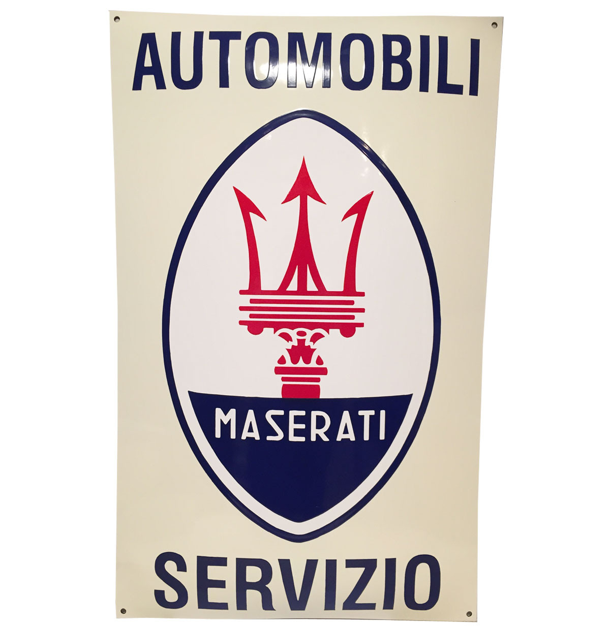 Maserati Automobili Servizio Emaille Bord - 60 x 40cm