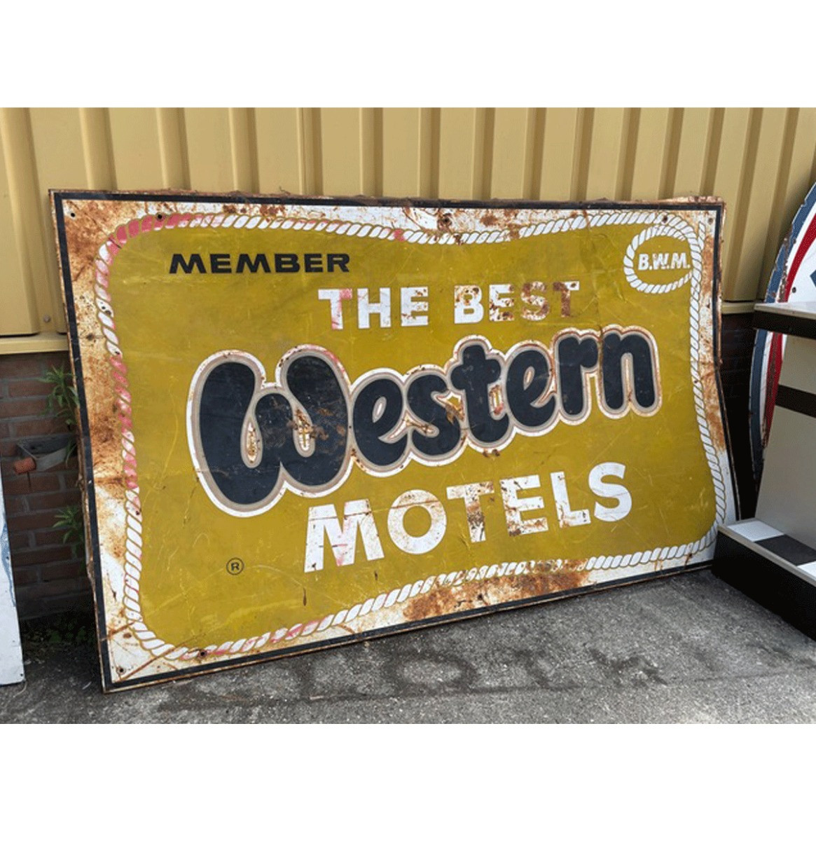 The Best Western Motels Metalen Bord Origineel 238 x 145