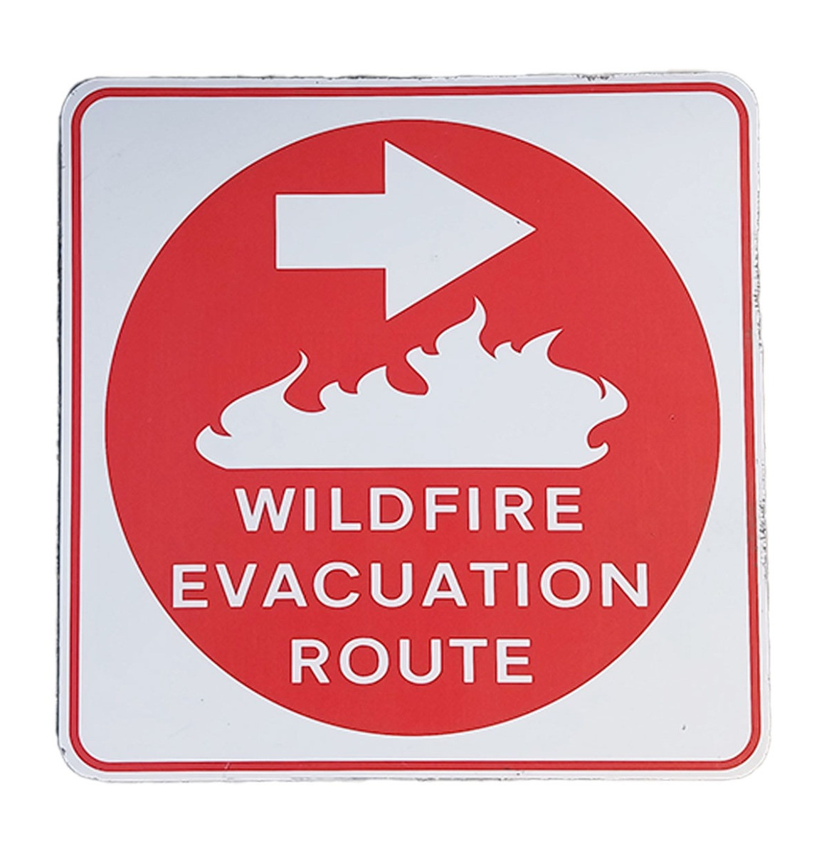 Wildfire Evacuation Route Verkeersbord - 61 x 61cm