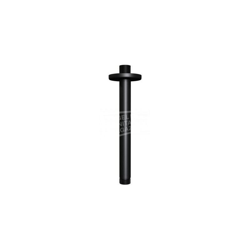 Brauer Black edition thermostatische inbouwdoucheset 20cm hoofddouche plafondarm staafhanddouche mat zwart 2428000