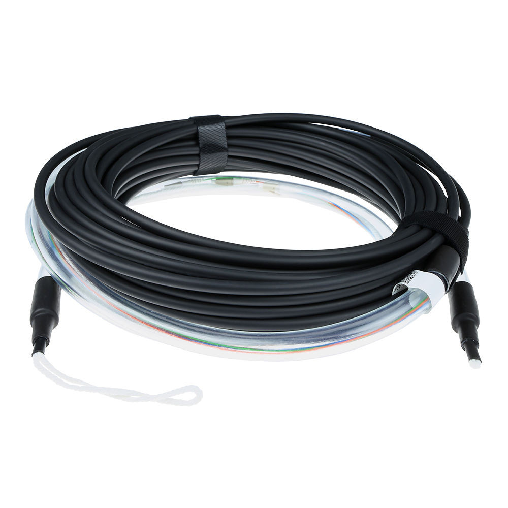 ACT RL4301 Prefab Glasvezel Multimode 50/125 OM4 Indoor/Outdoor Kabel | 8-voudig | LC connectoren | 10 meter