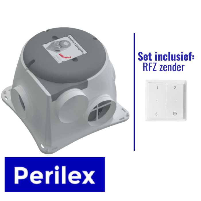 Zehnder Woonhuisventilator Comfofan Silent (perilex) + Rfz Zender