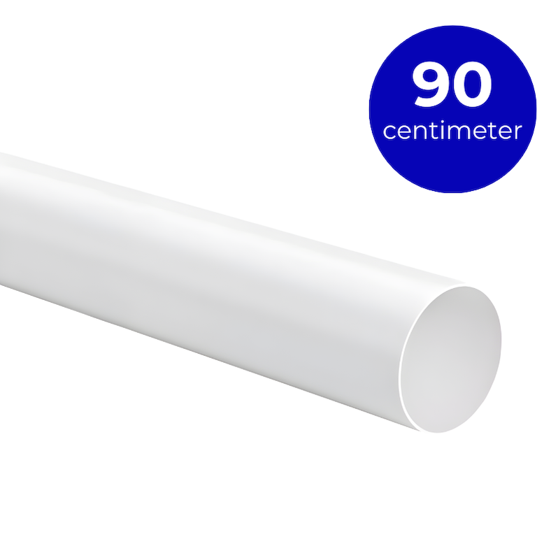 Kunststof Ventilatiebuis Rond Ø 100mm - Lengte 90 Cm