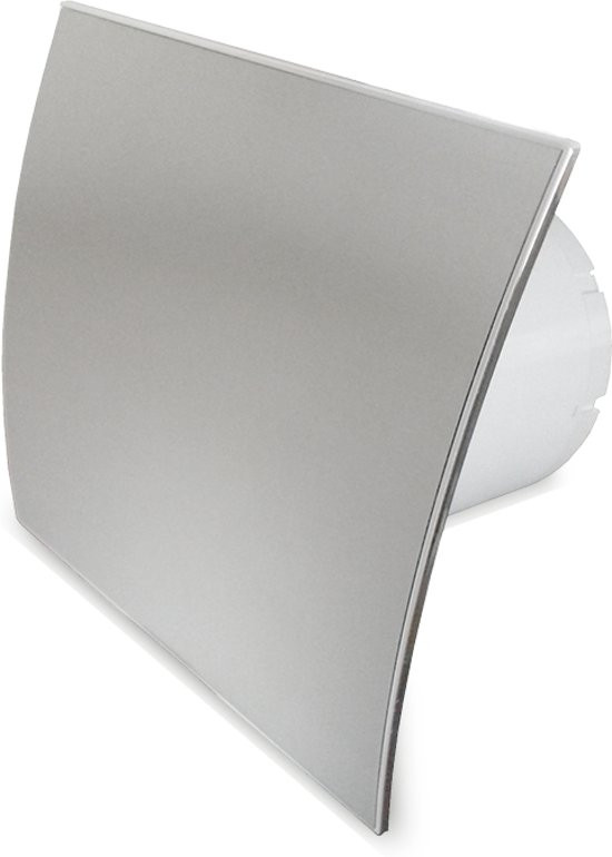 Pro-design Badkamer/toilet Ventilator - Standaard (kw100) - Ø100mm - Rvs Gebogen