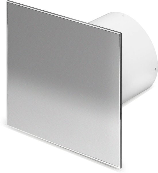 Pro-design Badkamer/toilet Ventilator - Standaard (kw125) - Ø125mm - Rvs Vlak