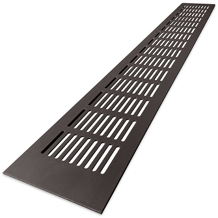 Ventilatiestrip Aluminium Lxh 500 X 80mm (g61-5008z) Zwart Ral9005