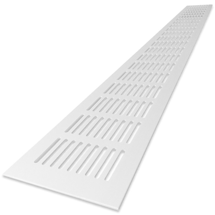 Ventilatiestrip Aluminium Lxh 800 X 80mm (g61-8008w) - Wit Ral9010