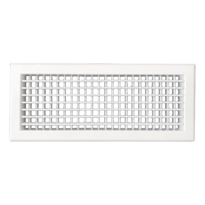 Wandrooster Vta-8110d (inbouw) Staal - 400x100mm - Met Dubbele Instelbare Schoepen