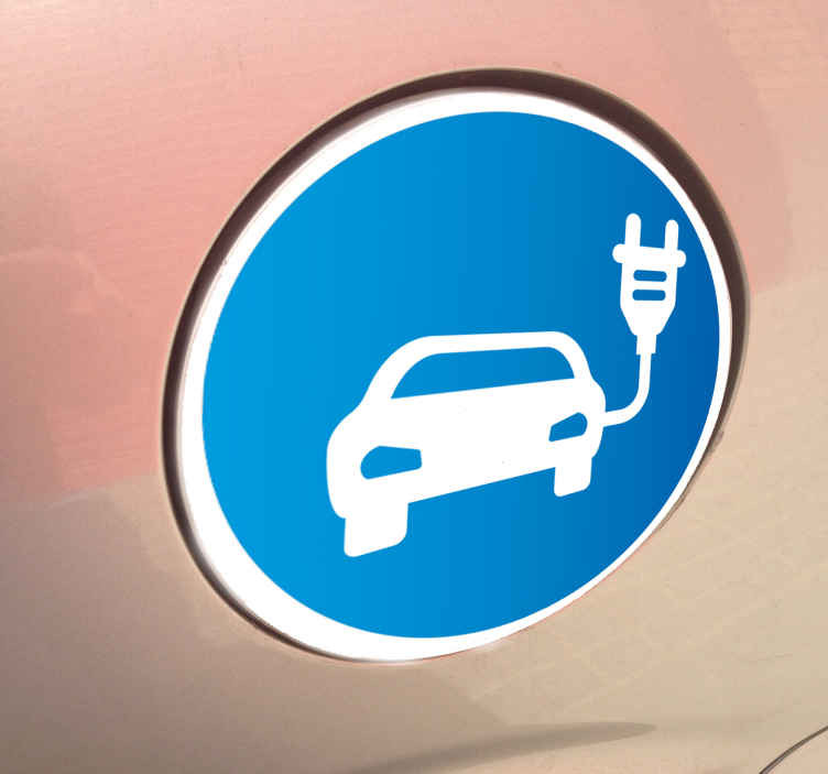 Sticker indicatie electrische auto