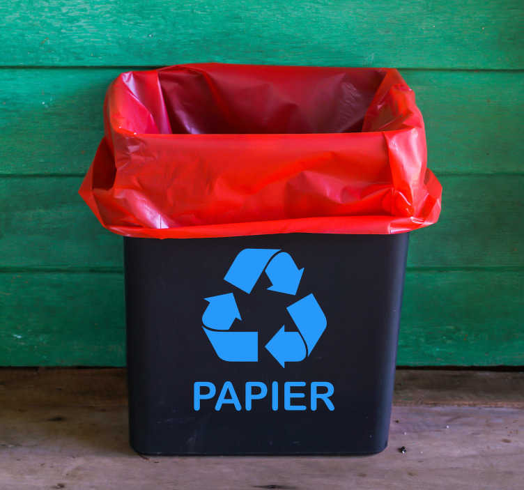 Sticker recycle papier