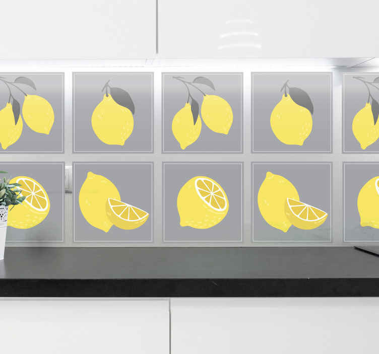 Stickers tegels Tropische citroen