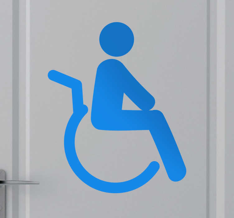Toilet sticker invalide gehandicapen hulpbehoevenden