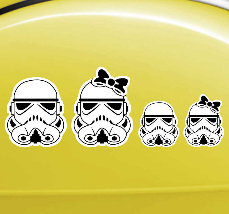 Sticker Familie Star Wars