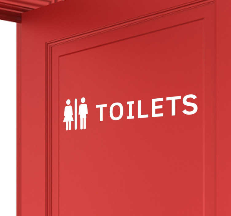 Sticker toilet