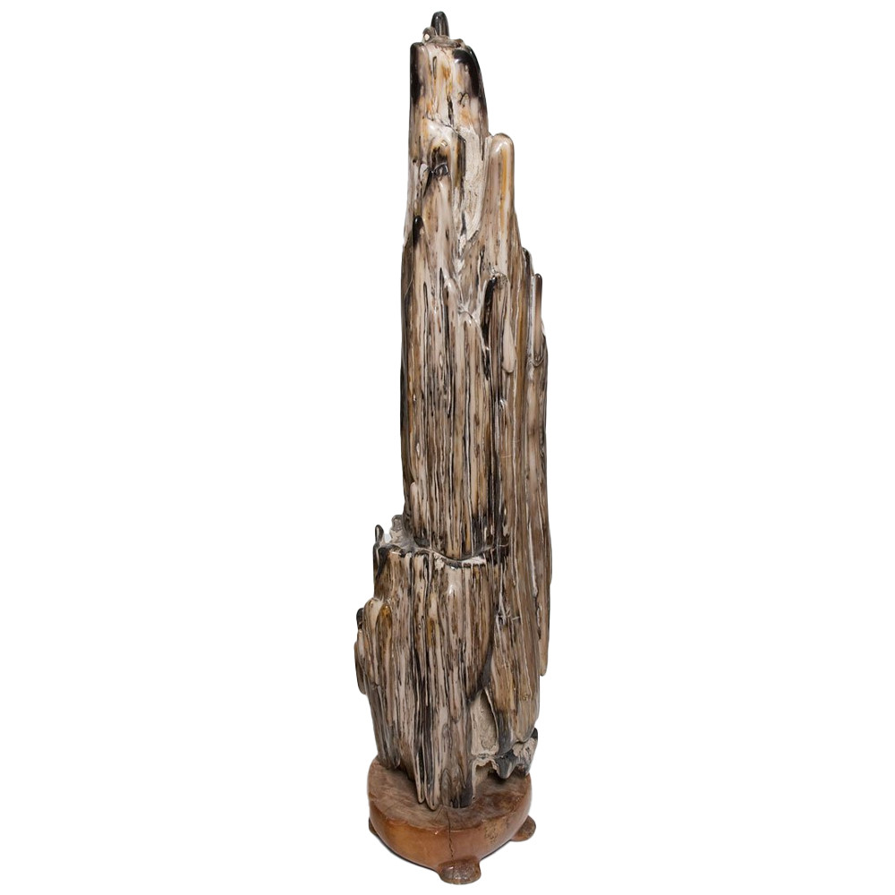 Аксессуар для интерьера из окаменелого дерева Petrified Wood Statuette