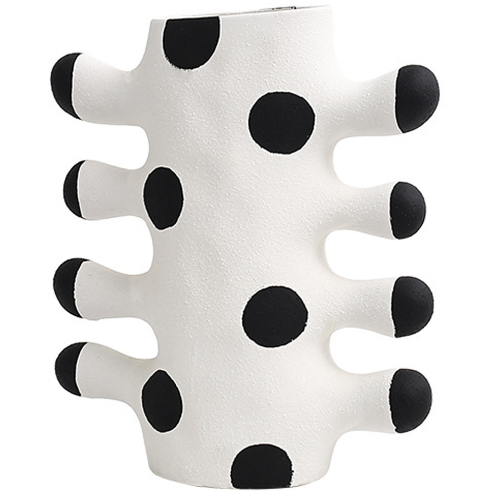 Декоративная ваза Molecule Kubo Black White Vase