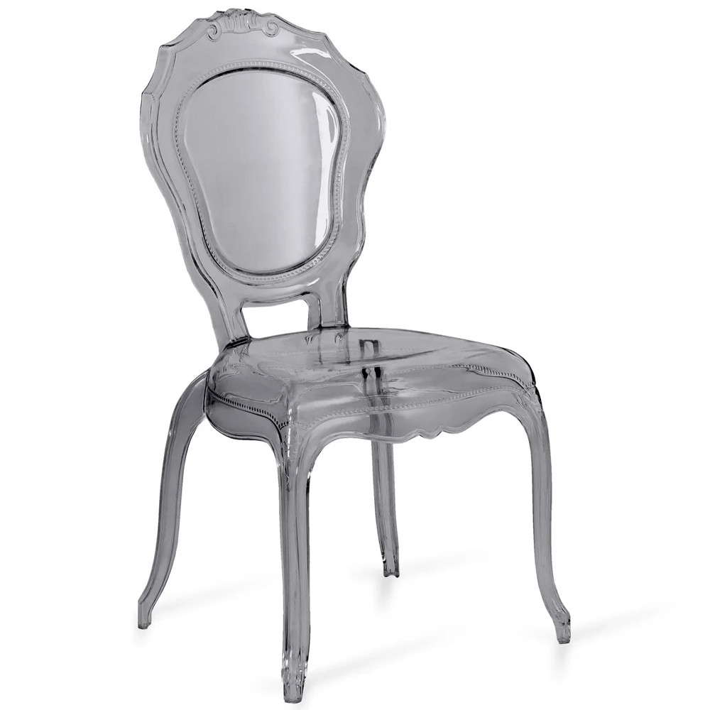 Прозрачный стул серый LOUIS GHOST CHAIR Grey
