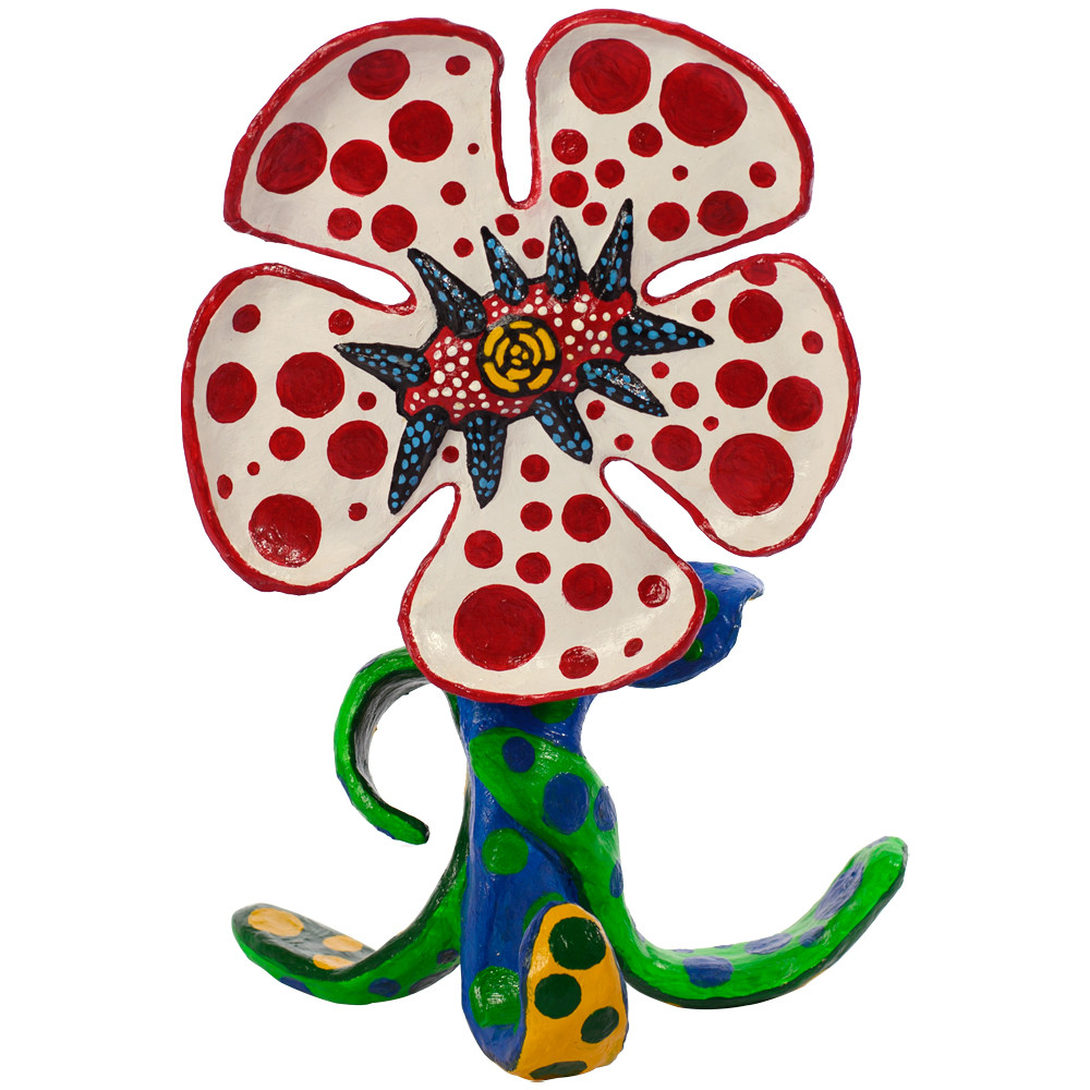 Декоративная статуэтка Yayoi Kusama Flowers that Bloom at Midnight Red