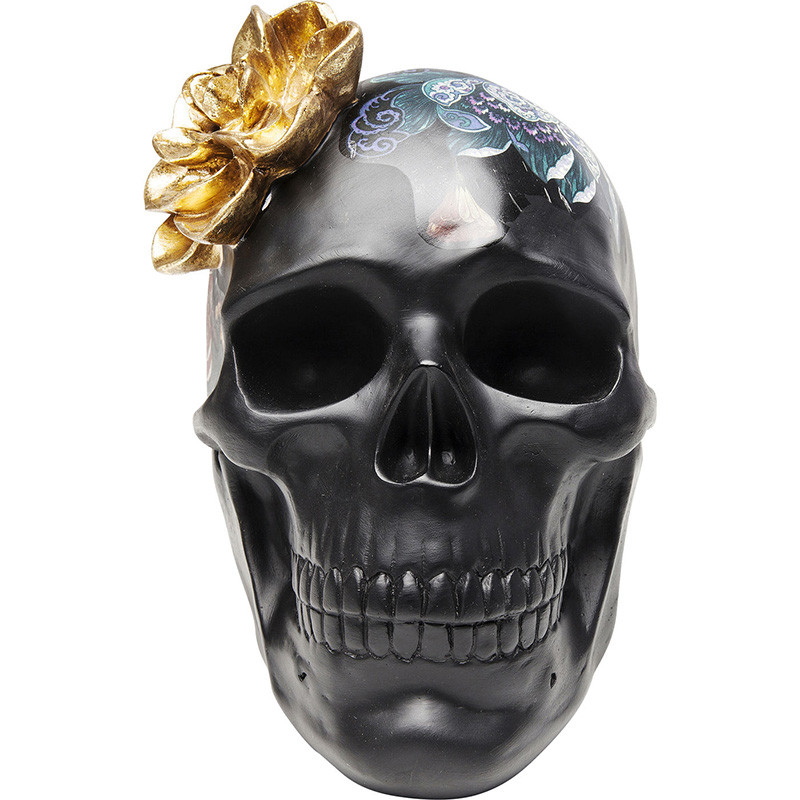Статуэтка Skull with flowers