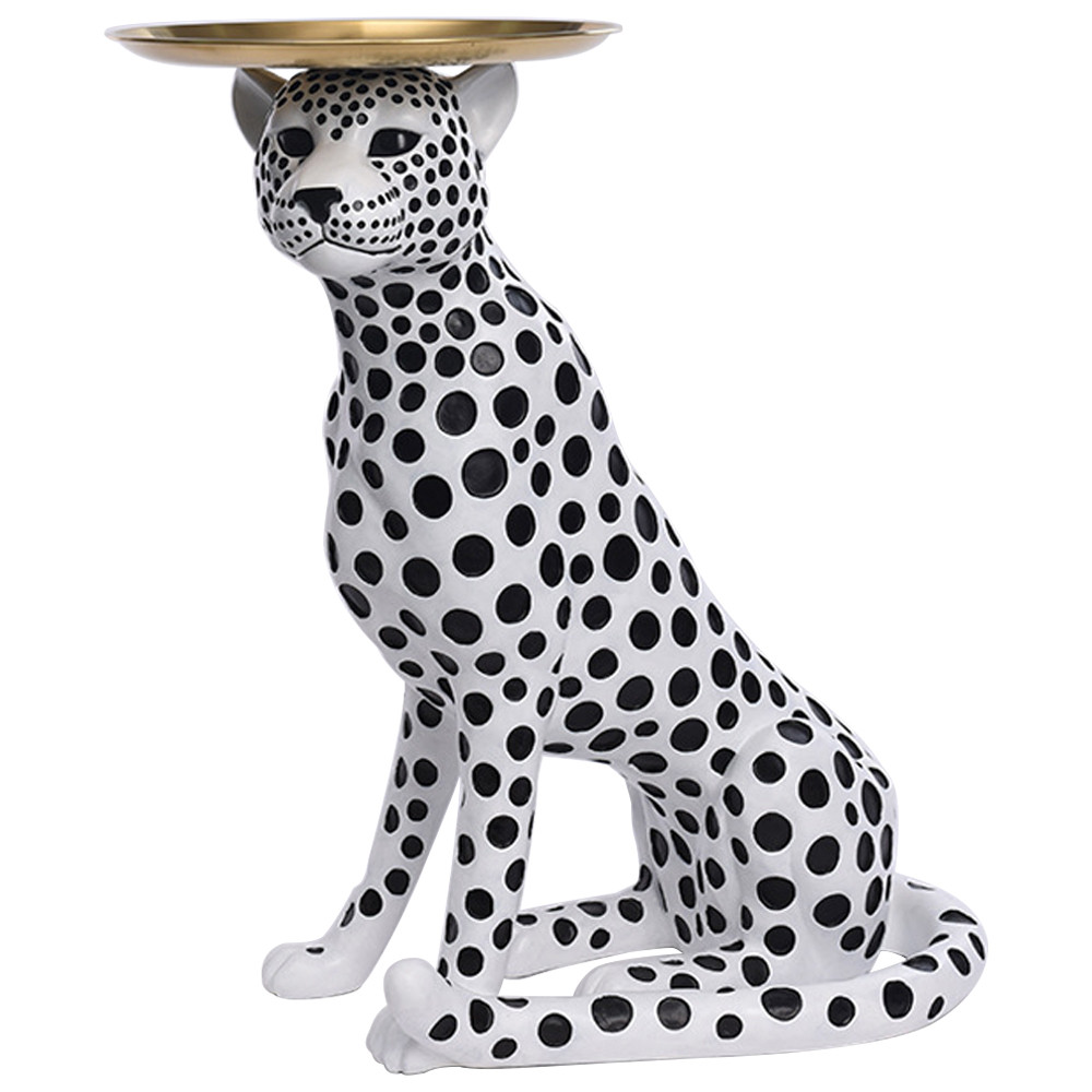 Декоративная статуэтка с подносом Leopard Tray Statuette