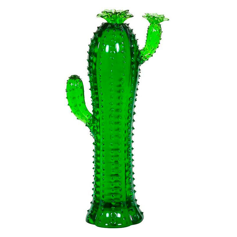 Фигурка кактус зеленый стекло Carl