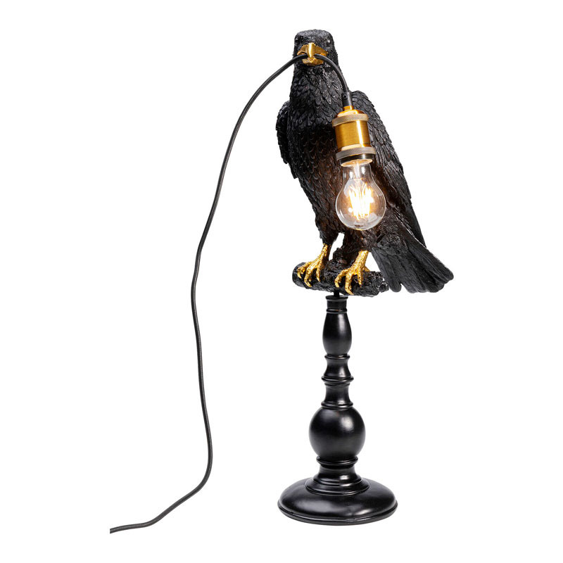 Настольная лампа Ворон Black Raven