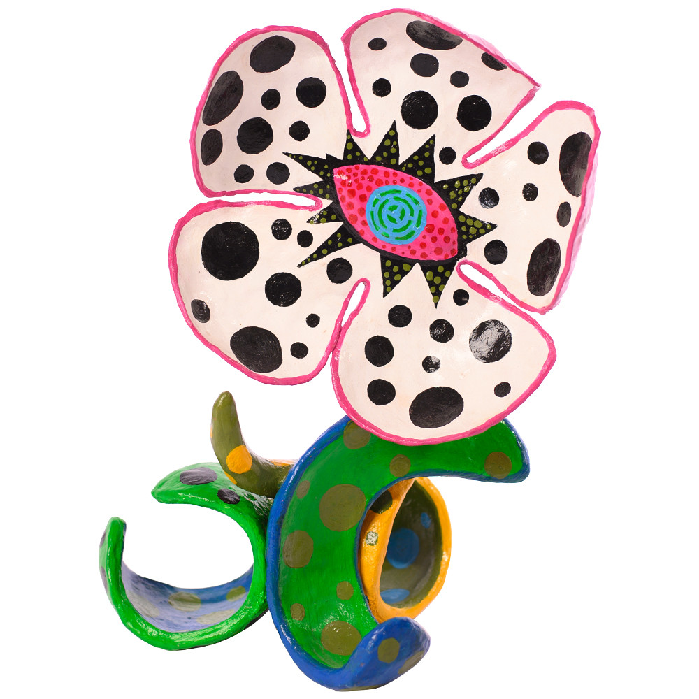 Декоративная статуэтка Yayoi Kusama Flowers that Bloom at Midnight Pink