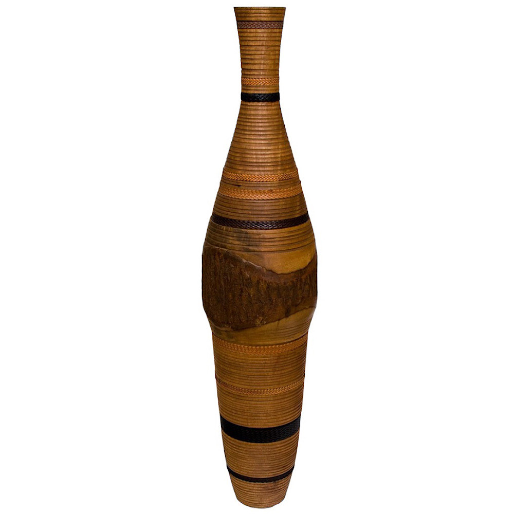 Ваза деревянная Brown Vase of Thailand
