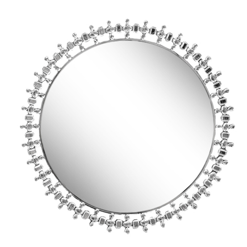Зеркало Crystal Inserts Round Mirror