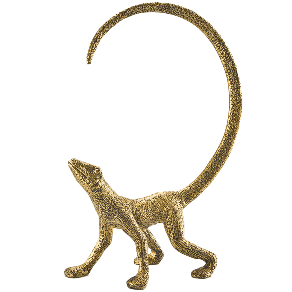 Декоративная статуэтка ящерица Golden Lizard Statuette