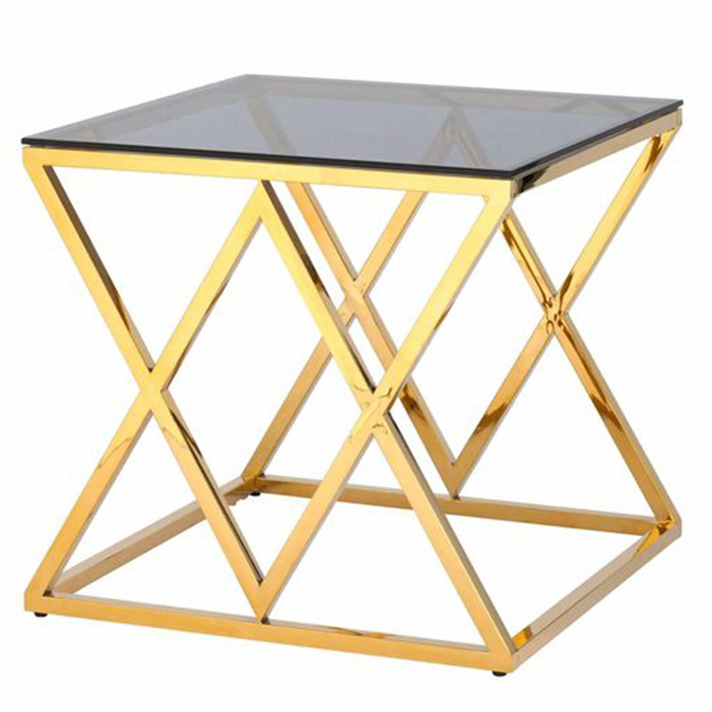 Стол приставной Geometry Rhombus Gold