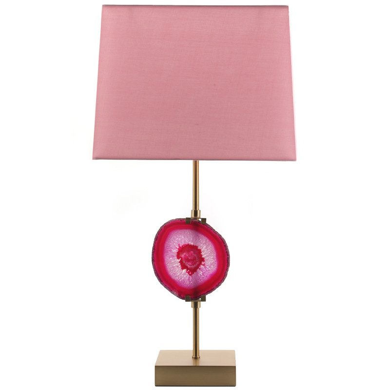 Настольная лампа Pink Agate Design Table Lamp