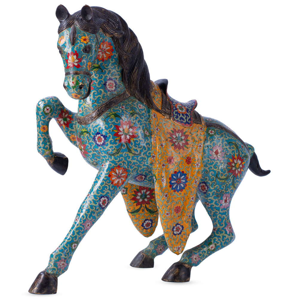 Аксессуар Орнаментированная Китайская Бронзовая Лошадь
