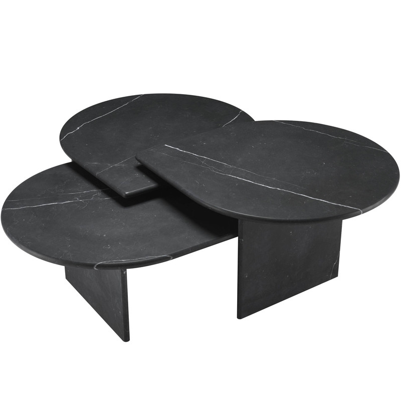 Комплект кофейных столов Eichholtz Coffee Table Naples Set of 3 black