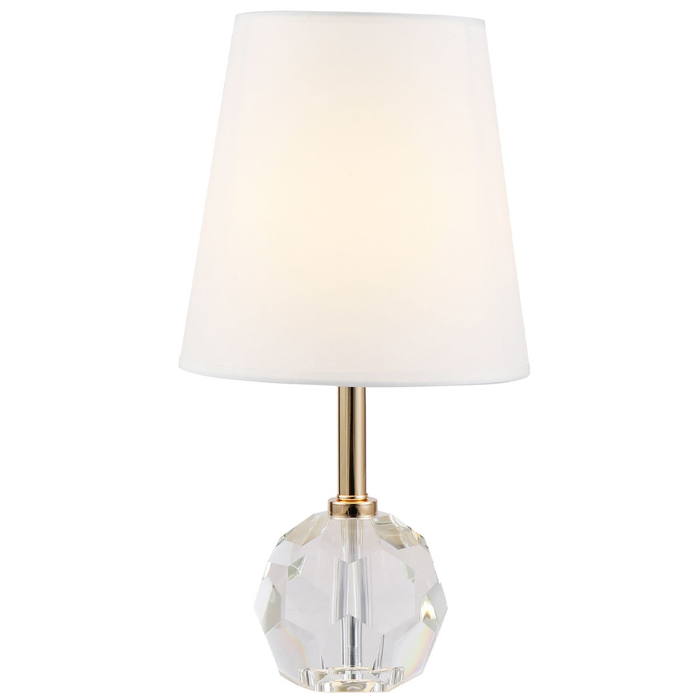 Настольная лампа с хрустальным основанием Manlio Round Crystal Lampshade Table Lamp