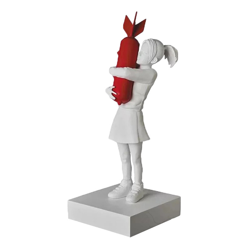 Статуэтка Banksy Bomb Hugger Sculpture Red