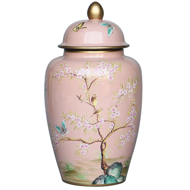 Ваза с крышкой Pink Tree Garden Vase