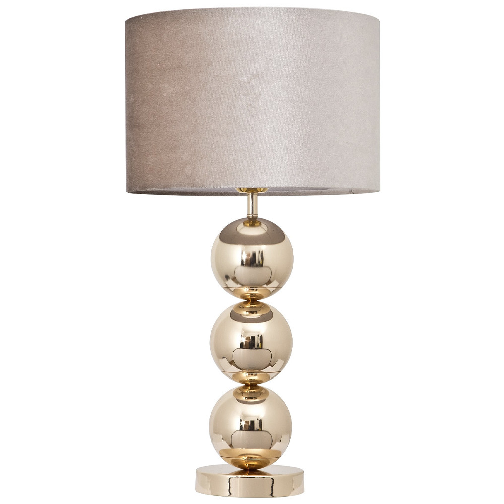 Настольная лампа с основанием в виде золотых сфер Balance Table Lamp Gold