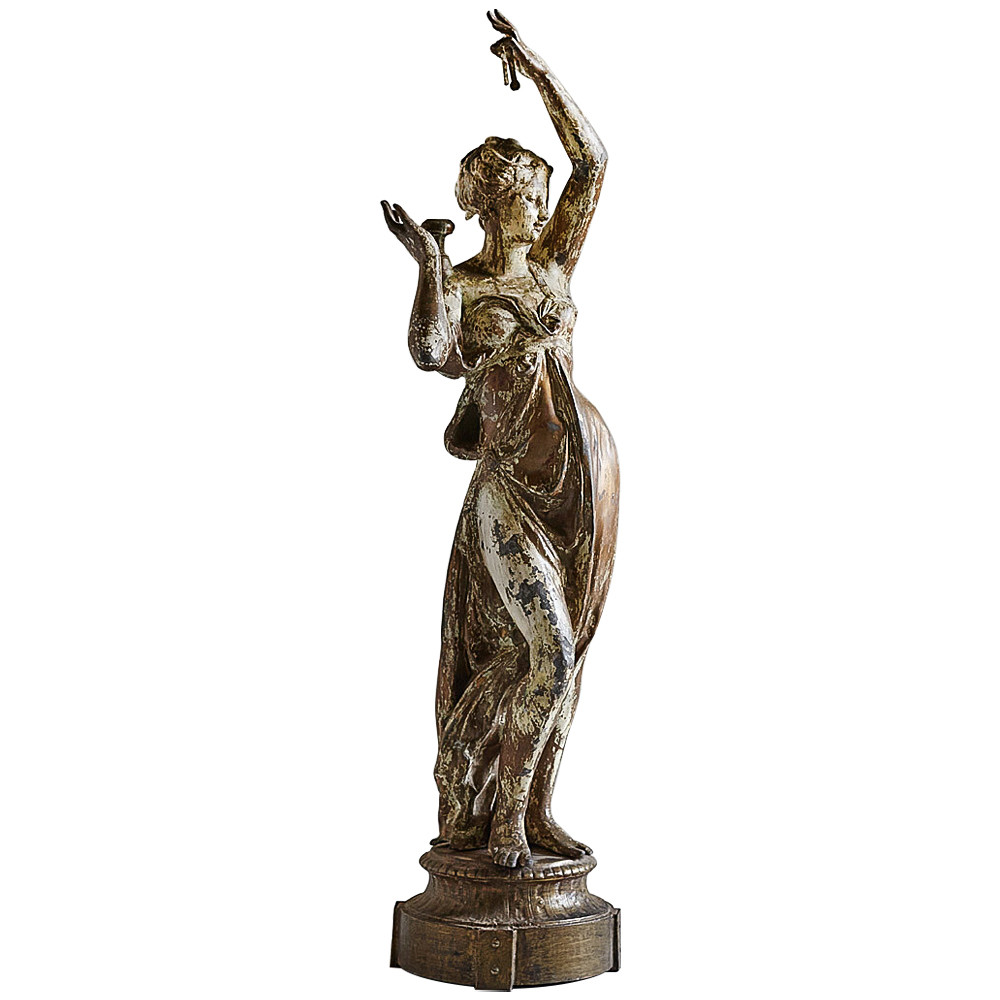 Большая антикварная статуя Antique Woman Statue