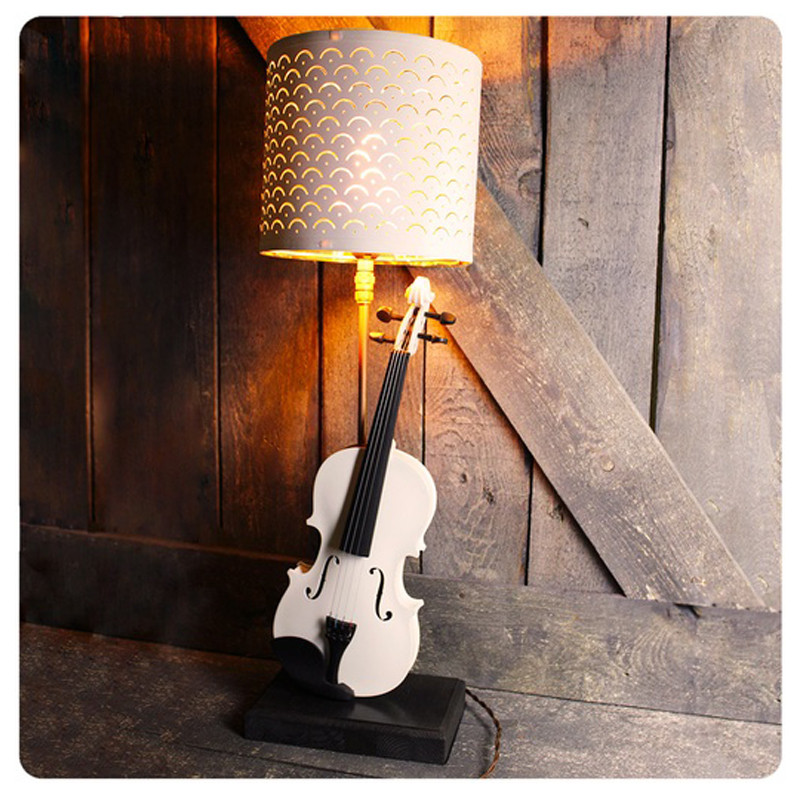 Настольная лампа Violin white