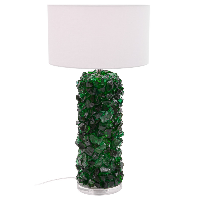 Настольная лампа Enide Green Table Lamp с абажуром