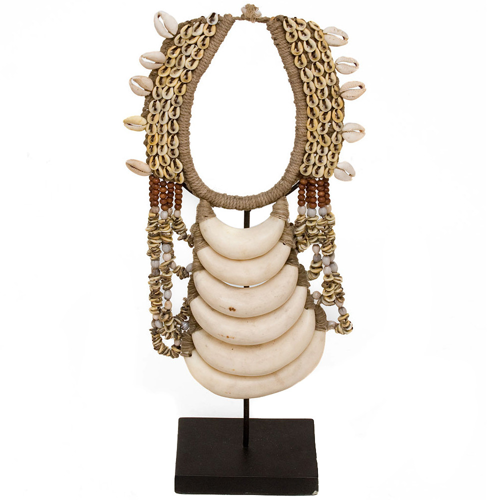 Этническое ожерелье из ракушек Beige Shells Necklace