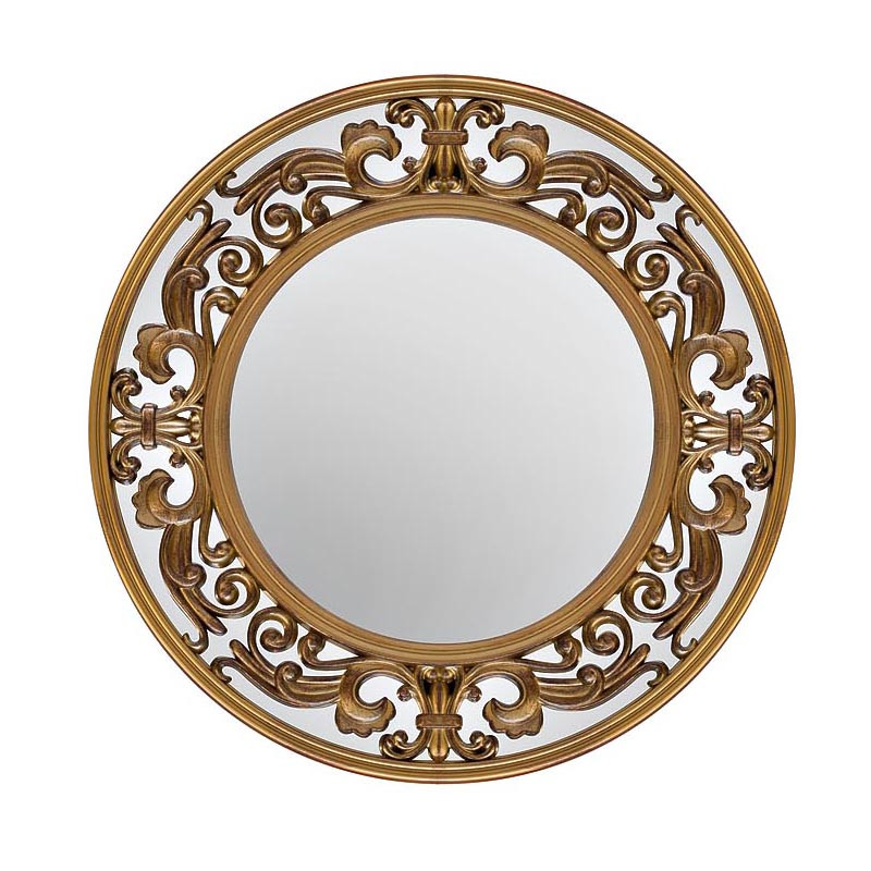 Зеркало Gold Round Mirror