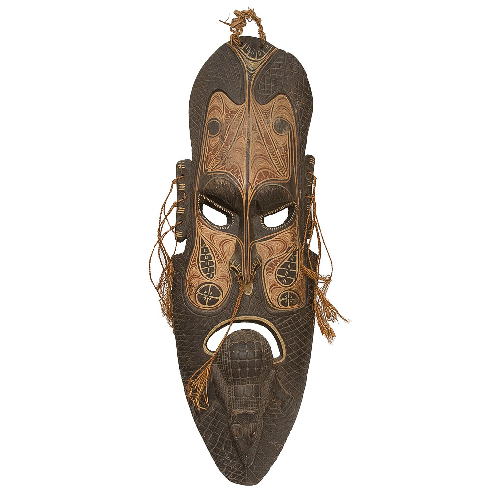 Деревянная резная маска ручной работы Papuan Wooden Mask