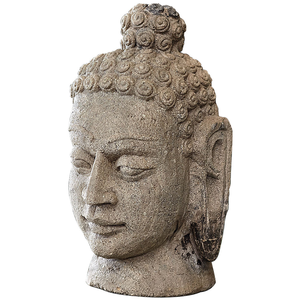 Статуэтка из камня Голова Будды Stone Buddha Head