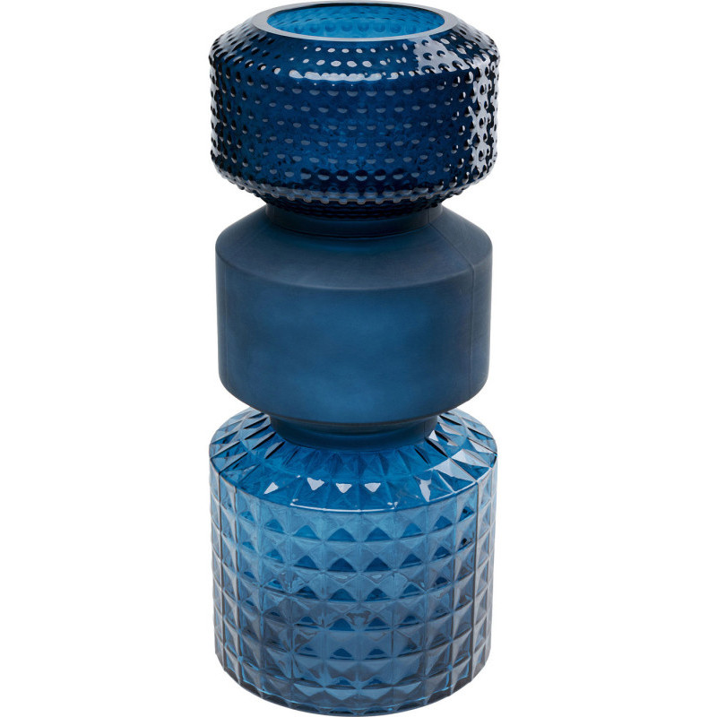 Ваза Geometric Blue Glass Vase 42