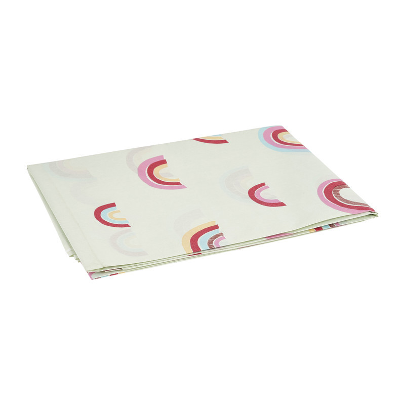 Tafelkleed papier - regenboog - 138x220 cm